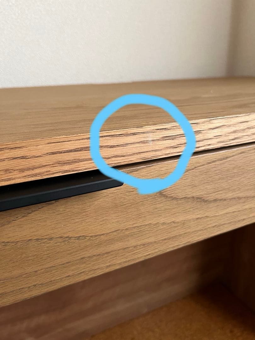 unico ADDAYデスク ナチュラル 木製 引き出し付き