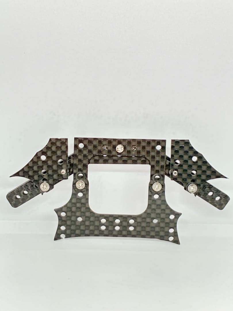 ミニ四駆　CNC加工　純正カーボン仕様　リヤアンカーユニット　ゴールドプリント