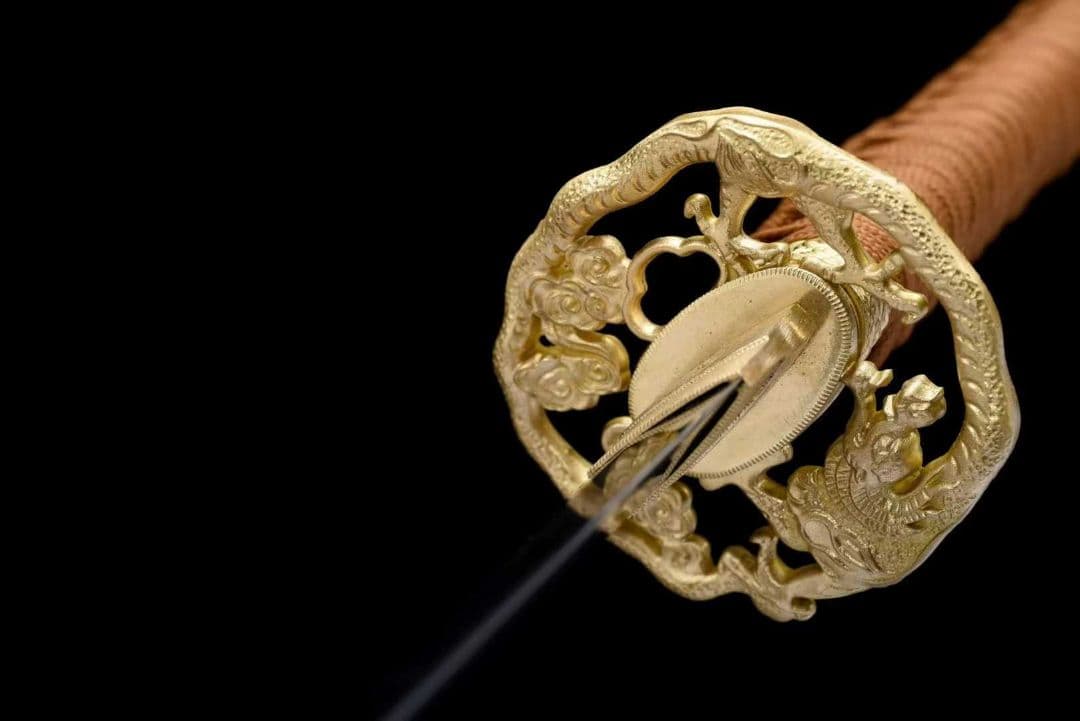 【蟠龍打刀】古兵器 武具 刀装具 日本刀　模造刀 居合刀 武士道 鑑賞用 美術刀