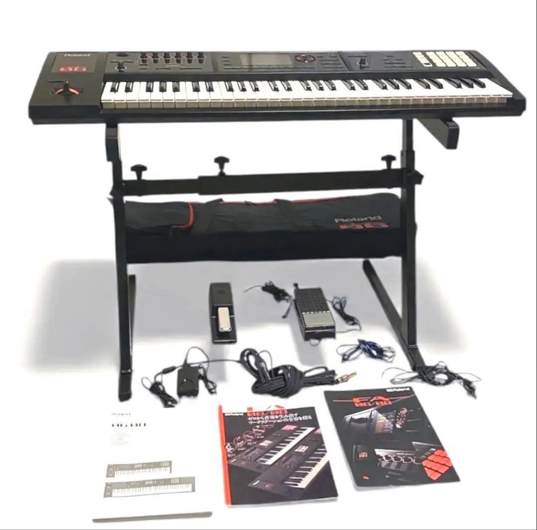 美品※動作不良有 Roland FA-06 61鍵盤 シンセサイザー 一式まとめ ROLAND FA-06 ワークステーションシンセサイザー 61鍵盤 送料無料