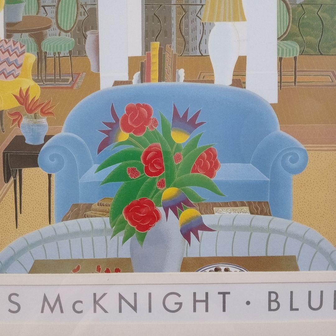 \"新品\"トーマスマックナイト　リトポスター『BLUE COUCH』共箱付