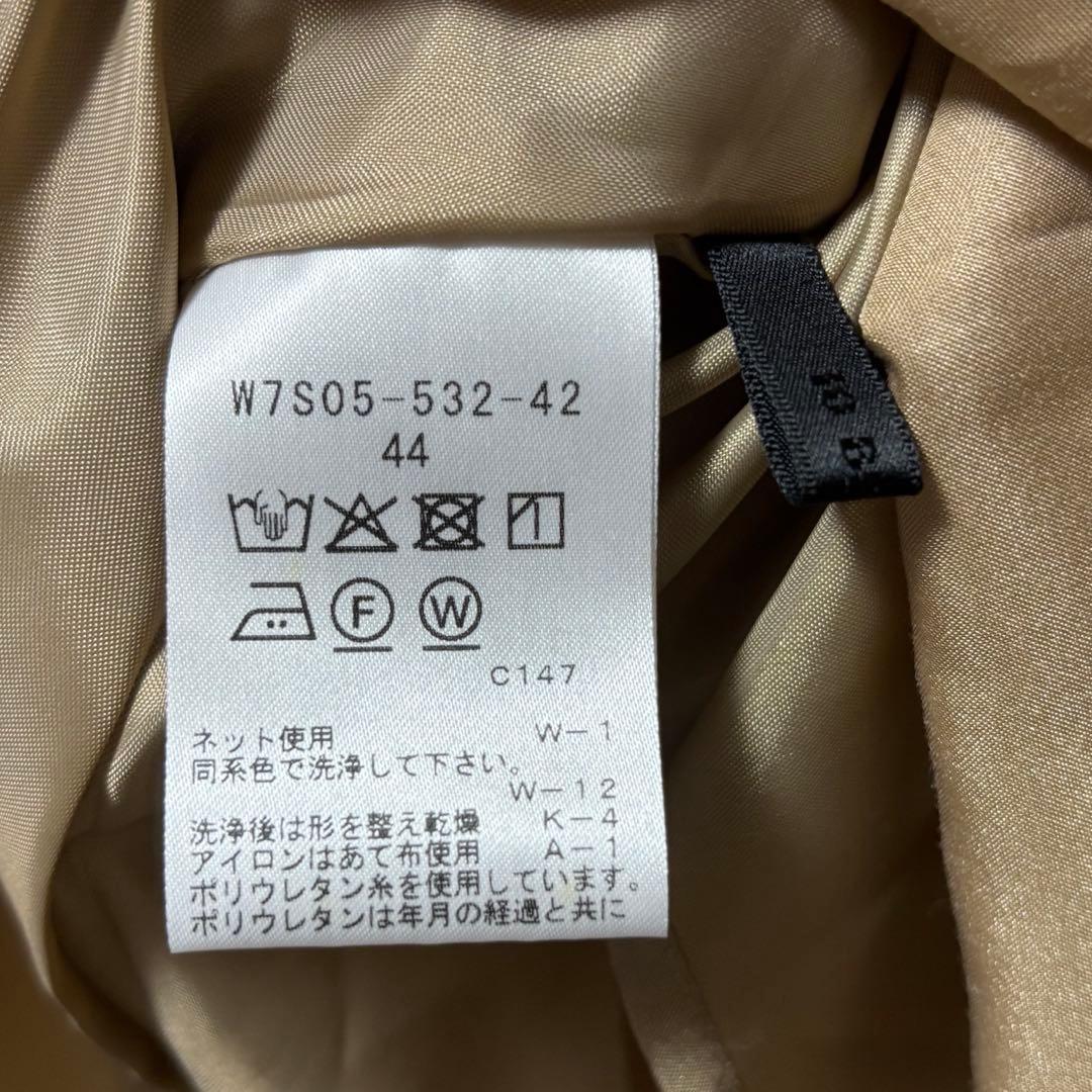 美品 TO BE CHIC ブライトクロス ティアードスカート ベージュ