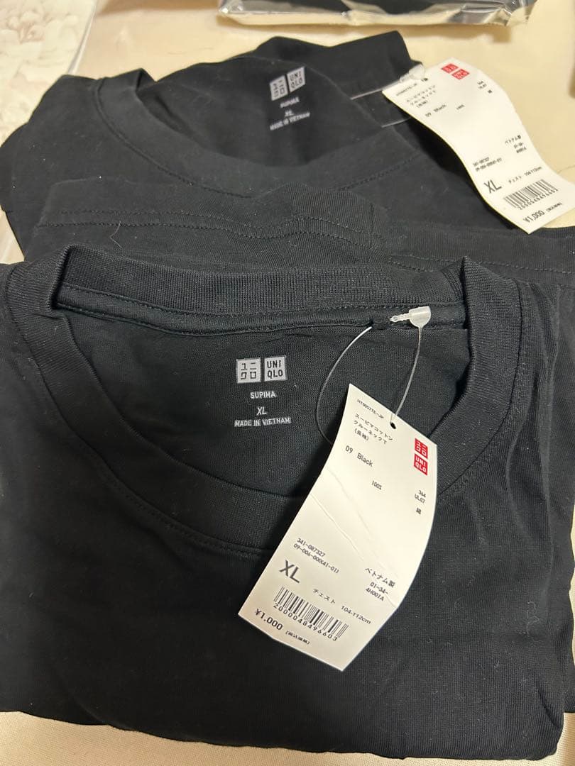 UNIQLO HEATTECH Tシャツ・パンツ、靴下XL ブラック24点セット