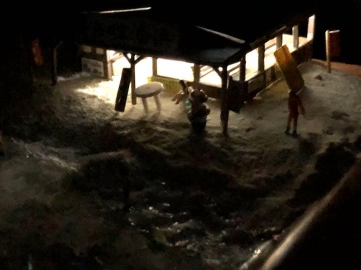 海の家 海岸ジオラマ