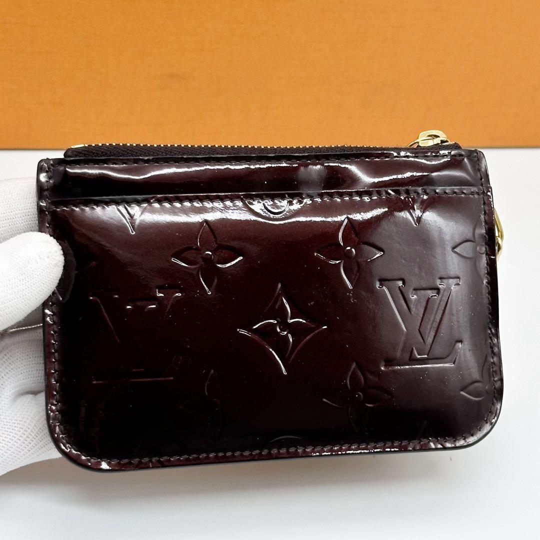 ルイヴィトン ポシェット クレ NM 新型 アマラント モノグラム キーホルダー