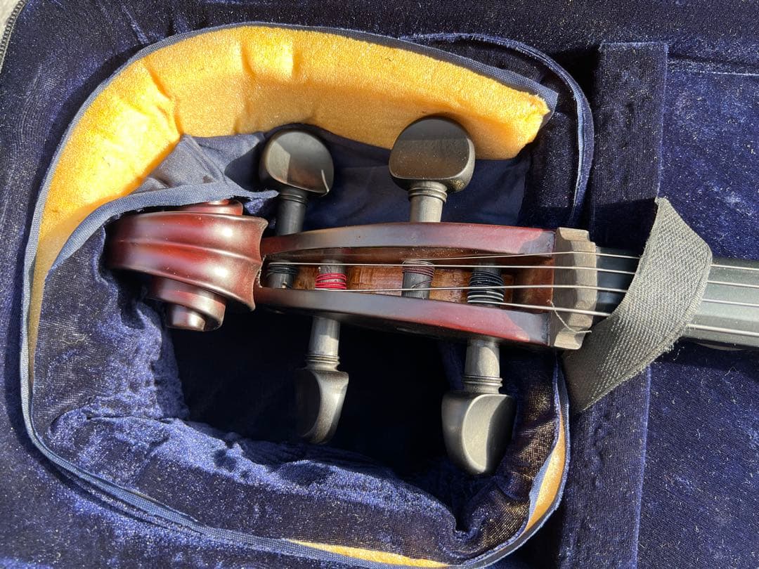 【弓・収納袋付き】エレクトリックチェロ サイレントチェロ 木製 梱包頼める便