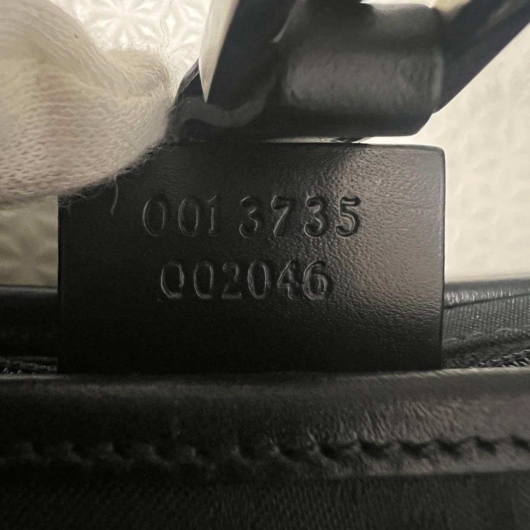 極美品✨グッチ ジャッキー ワンショルダーバッグ GGナイロン ブラック レザー