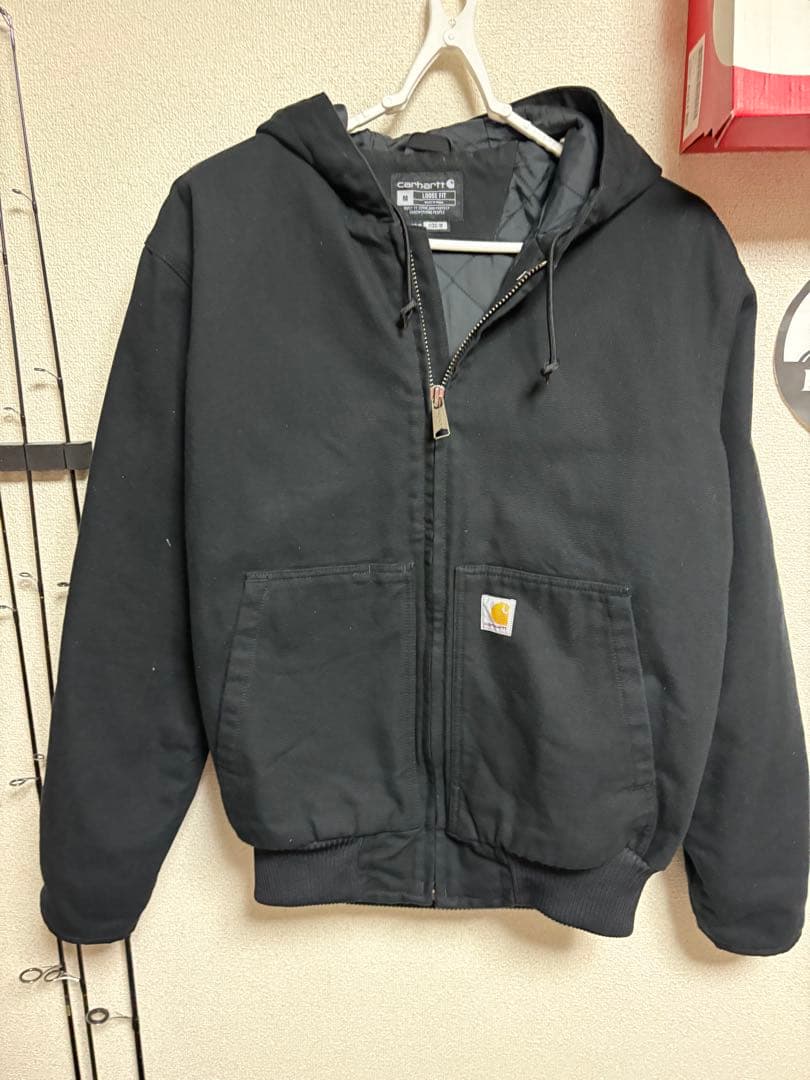 Carhartt ブラック ジャケット M ルーズフィット Carhartt ブラック