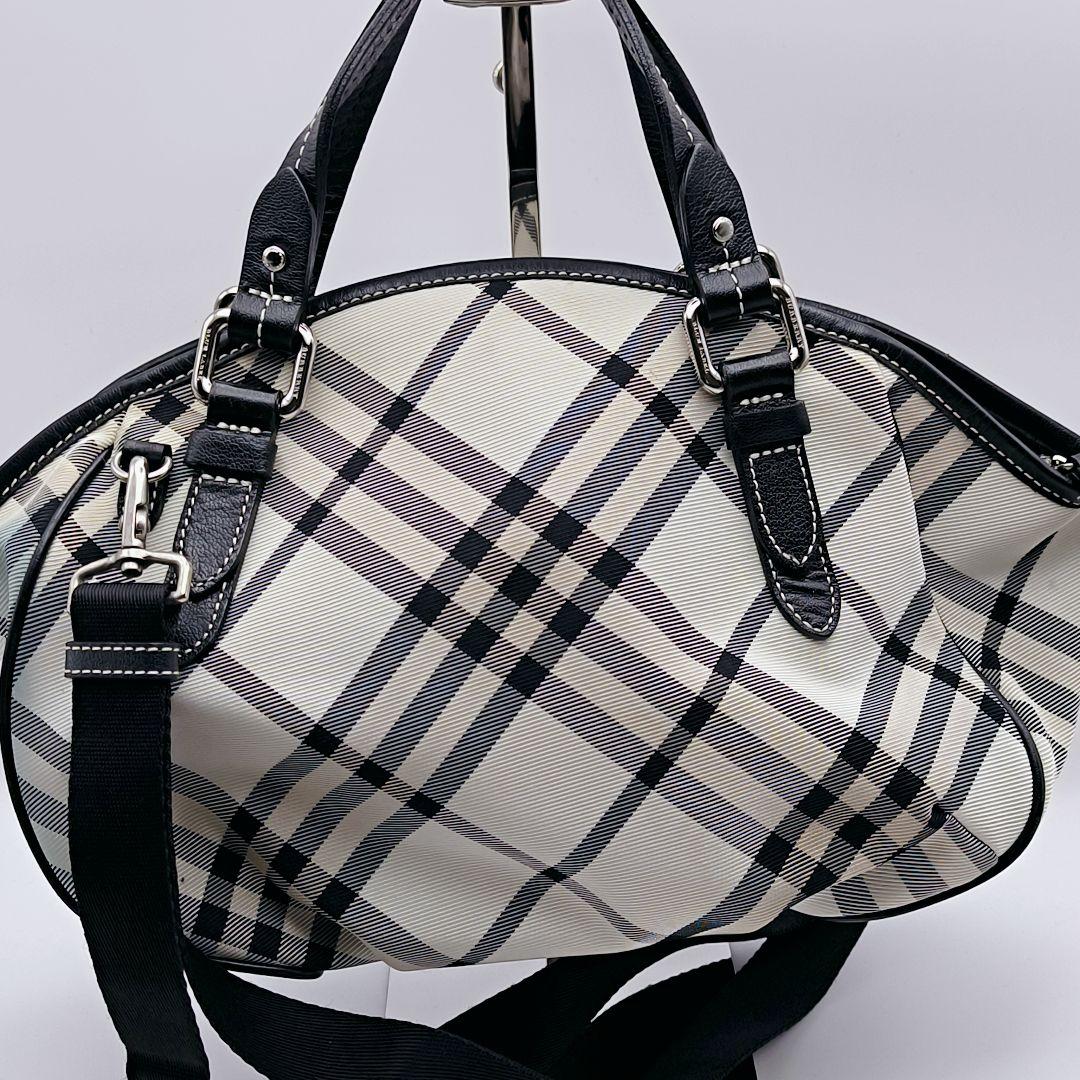 バーバリーブルーレーベル 2way ハンドバッグ ショルダーバッグ ノバチェック