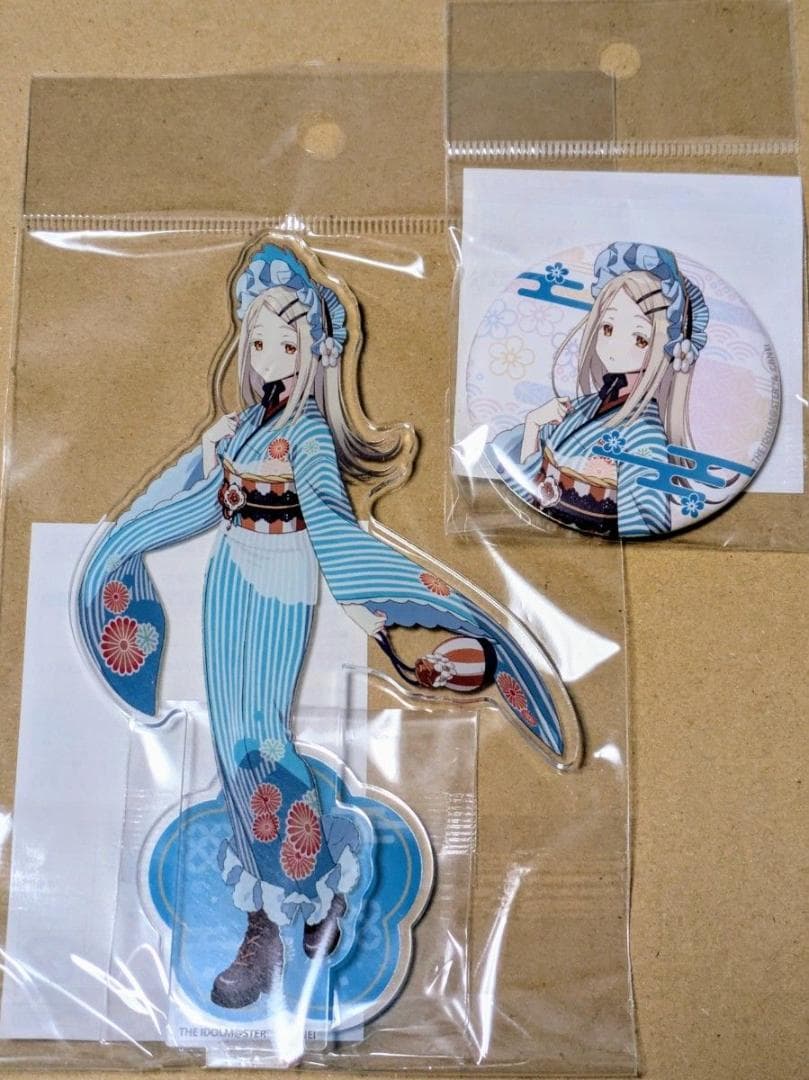 学園アイドルマスター 晴れ着ver. アクリルスタンド・缶バッジ 篠澤広