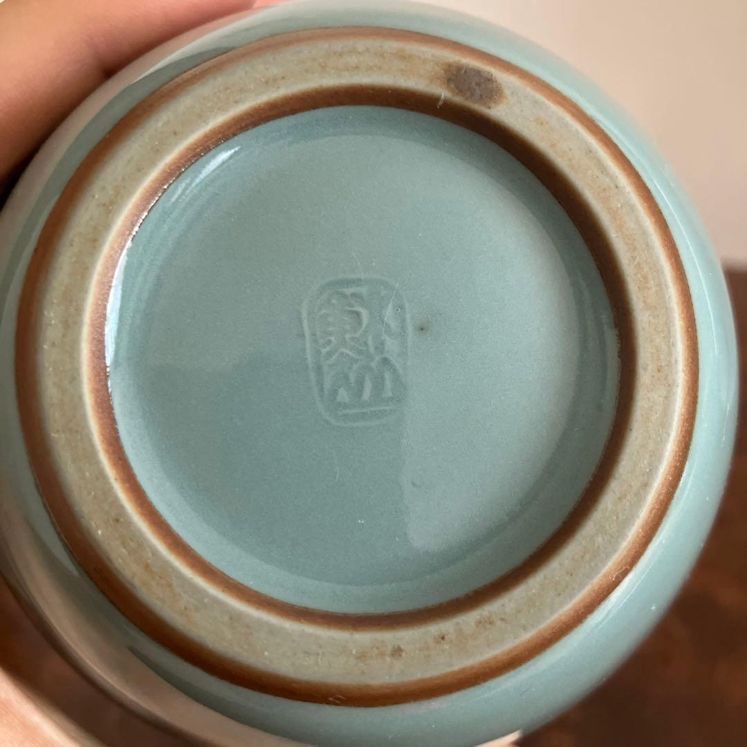 青磁　花入　花瓶　3代目　諏訪蘇山6