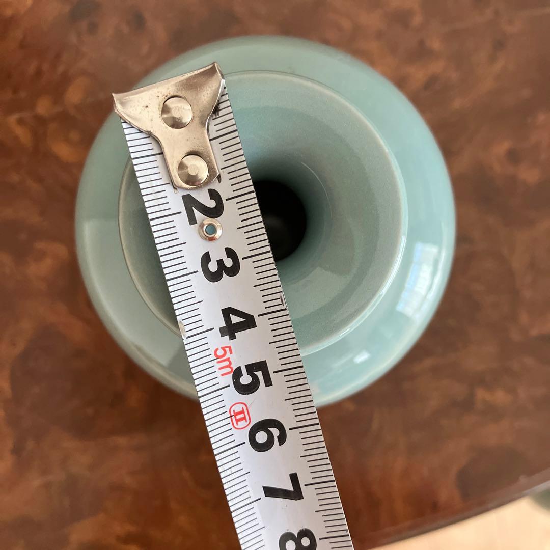 青磁　花入　花瓶　3代目　諏訪蘇山6