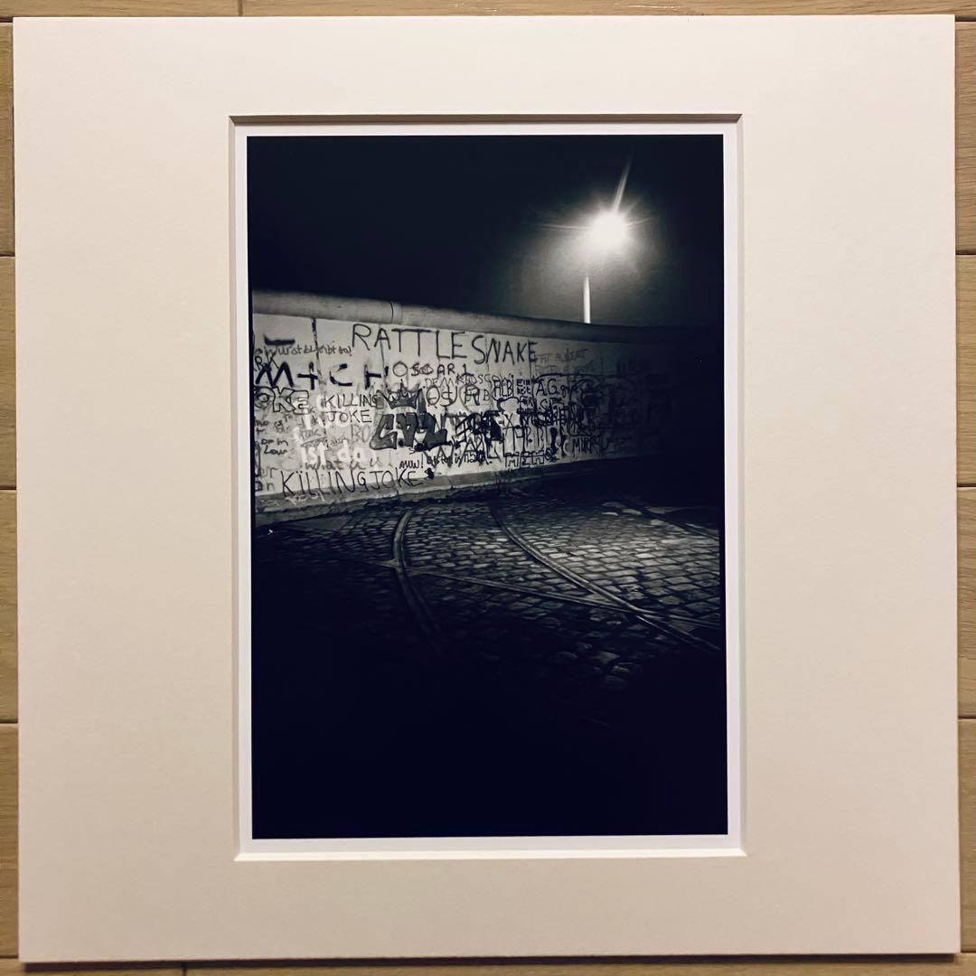 空*〕様 ハービー・山口 オリジナルプリント「ベルリンの壁」【署名入