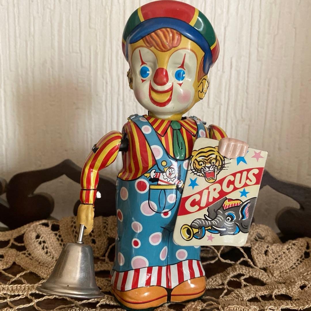レトロブリキのおもちゃサーカスボーイ美品