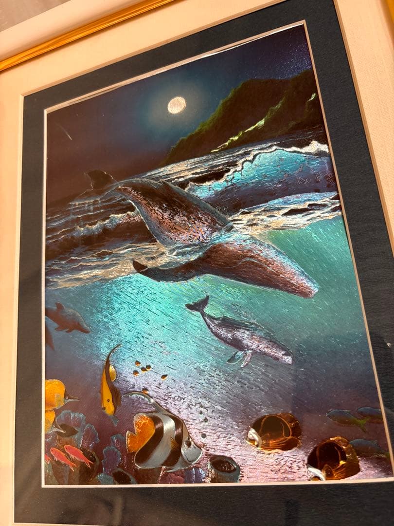 希少！ラッセン　絵　画　立体　複製画