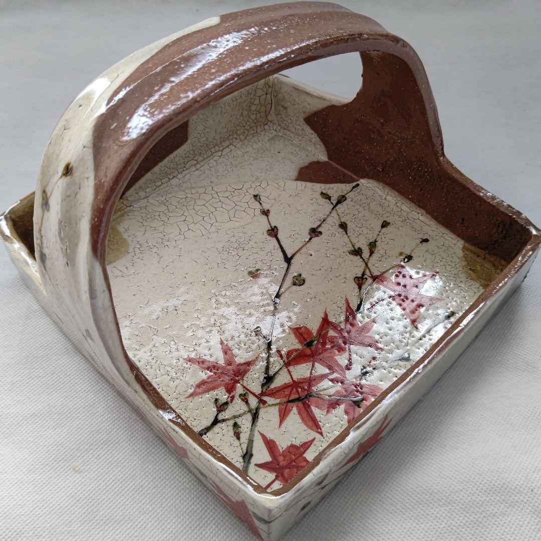 赤絵楓文 手鉢 吉川水城 茶道具 - メルカリ