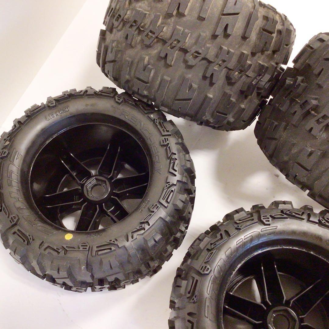 ④ラジコンタイヤ　TRENCHER X #1184 中古　４本セット