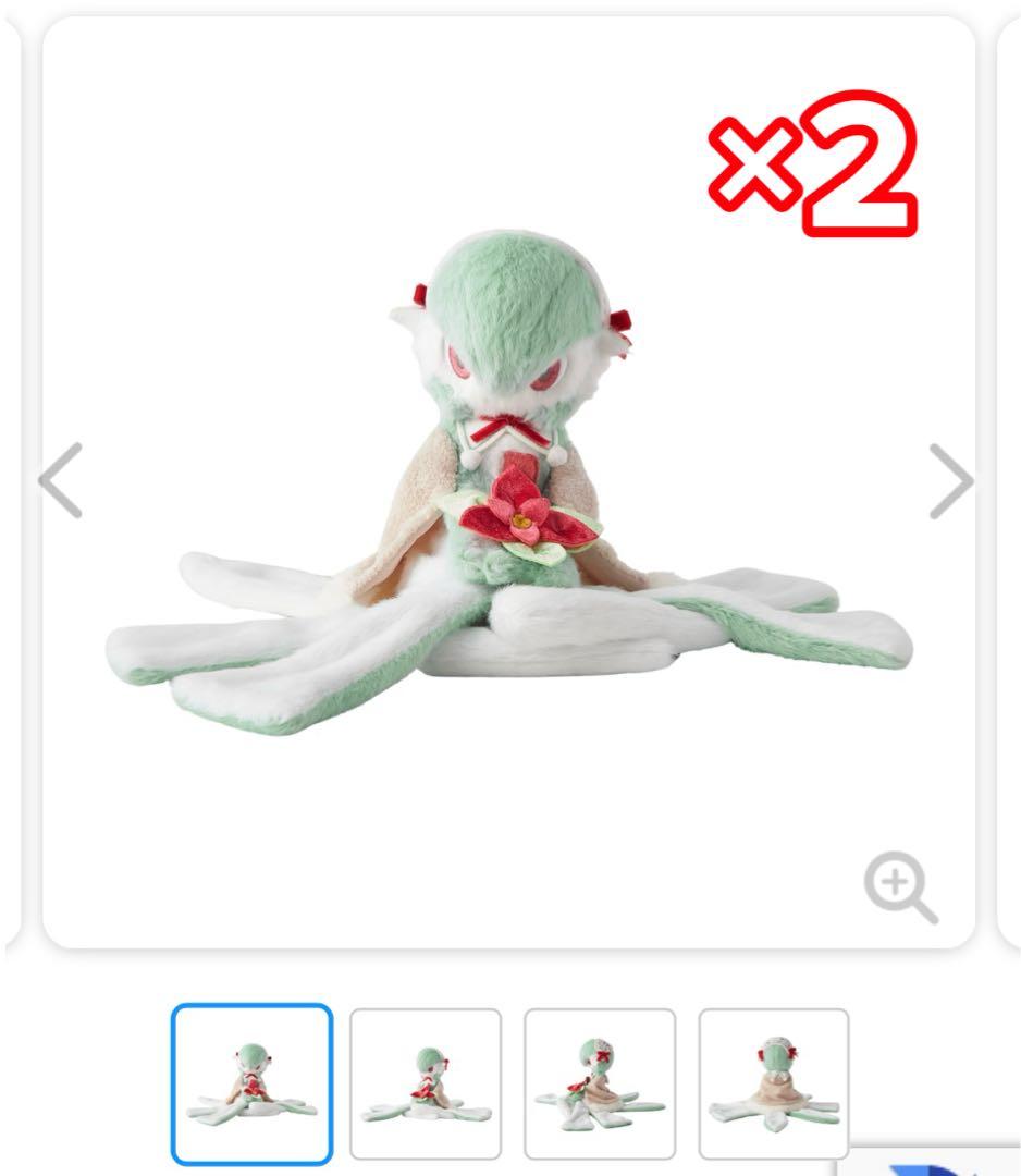 サーナイトとニンフィアのクリスマスぬいぐるみ×4 クリスマスをテーマ