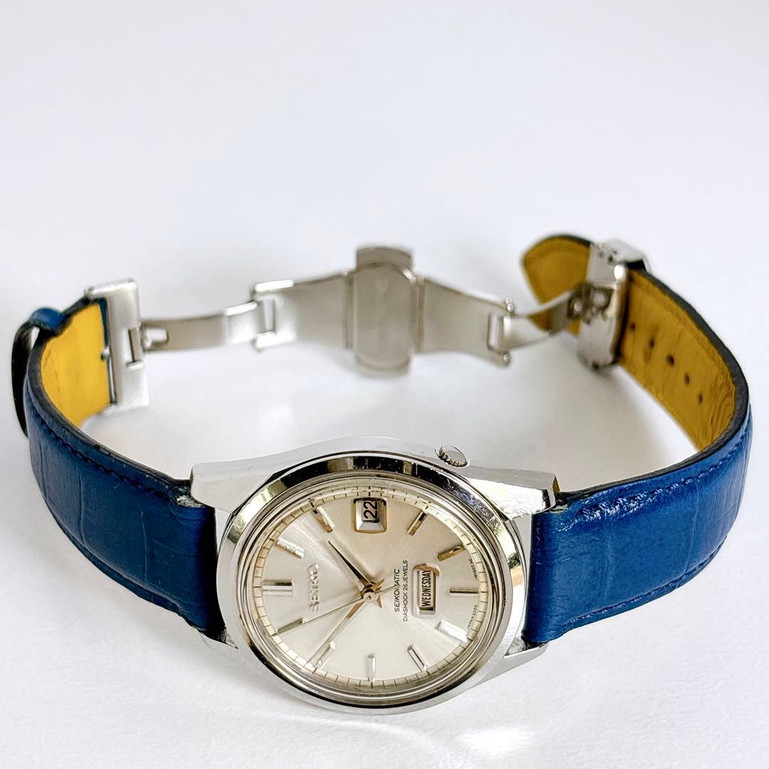 稼働品 SEIKO セイコーマチック メンズ腕時計 ダイアショック 自動巻き.