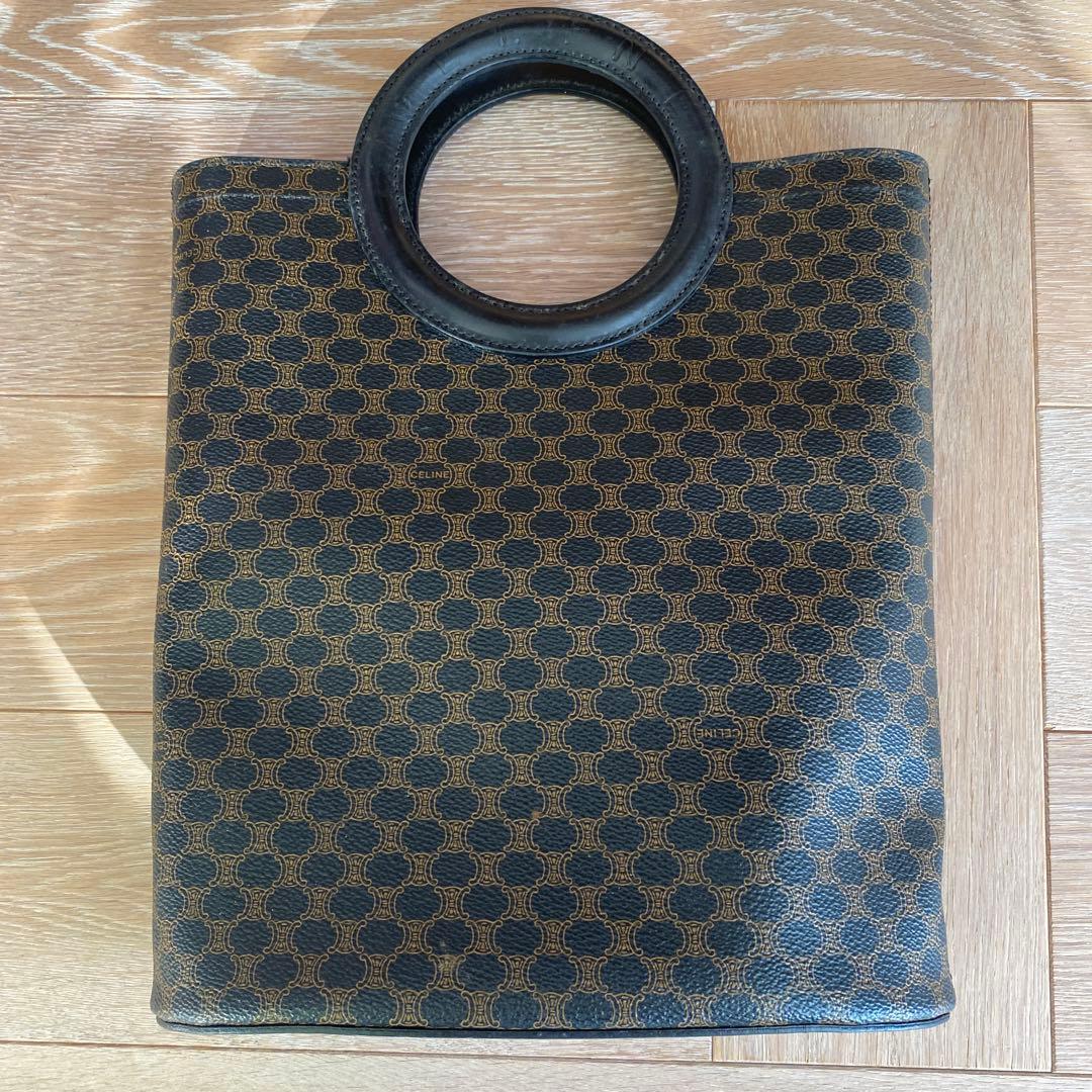 セリーヌ　ハンドバッグ ダークブラウン