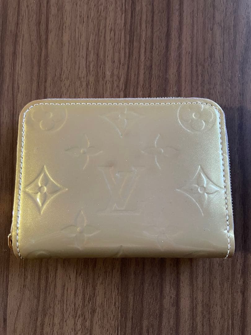 ルイヴィトン　ヴェルニ　ケース　カードケース　ベージュプードル