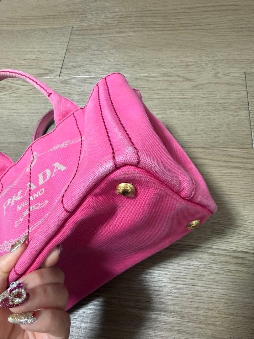 【PRADA】年末セール♡カナパトート♡ピンク♡最終値下げ☆
