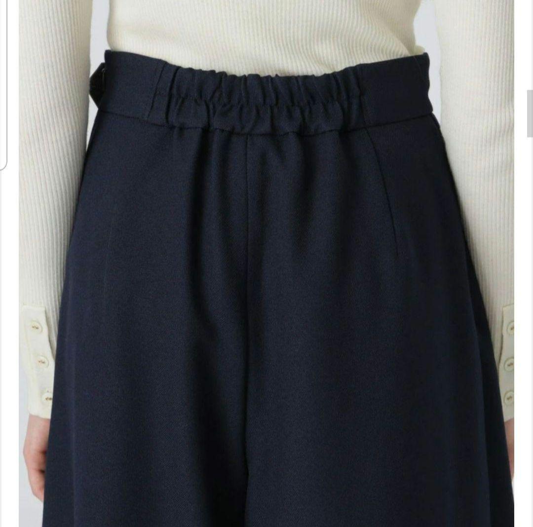 BLUE LABEL　CRESTBRLDGE ウールライクツイルガウチョパンツ