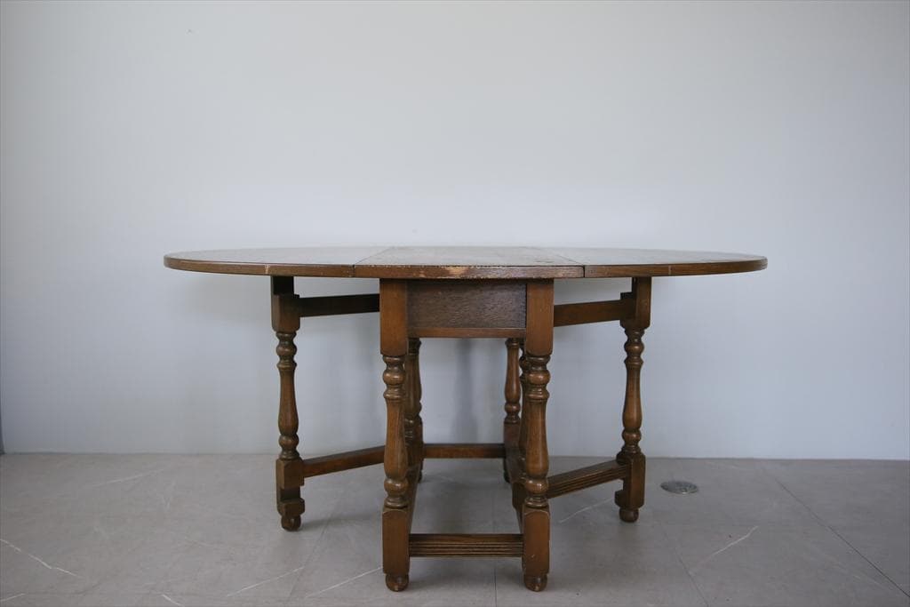 英国アンティークOLD CHARM製ゲートレッグテーブル/ダイニング73-339