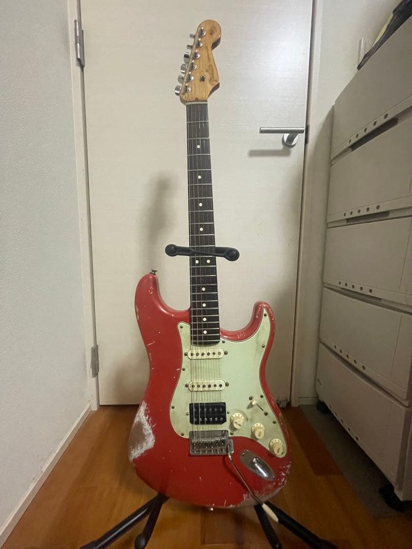 ギター Fender Stratocaster American standard Fender American Standard Stratocaster - Olympic White with Maple