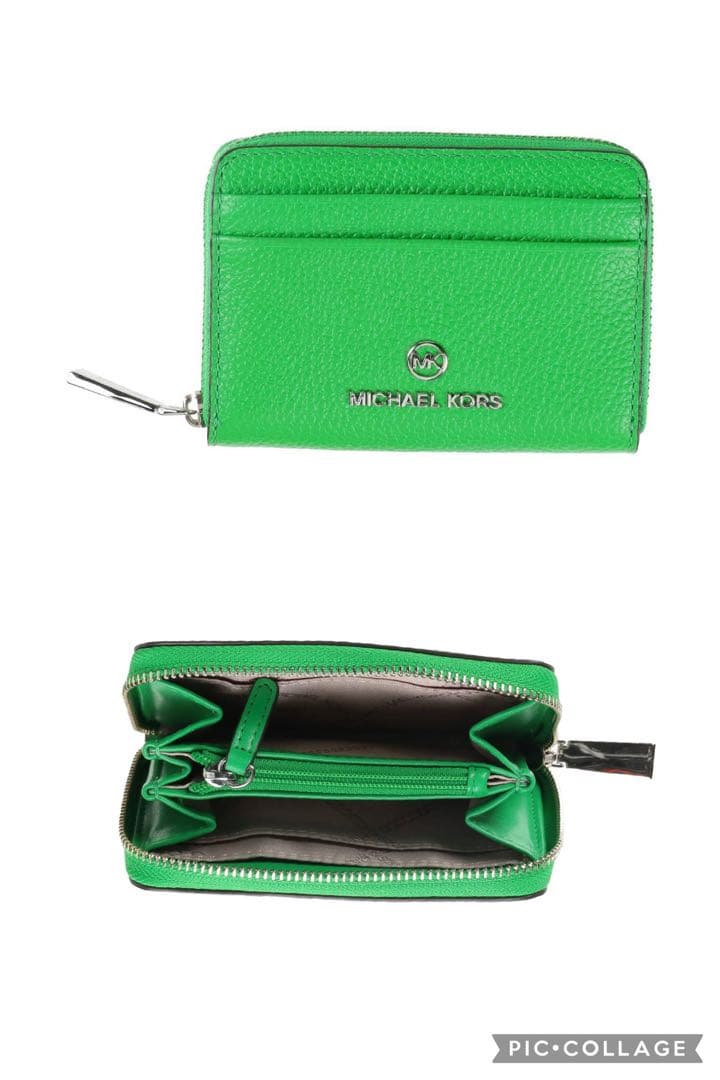 【新品】MICHAEL KORS グリーン ミニウォレット