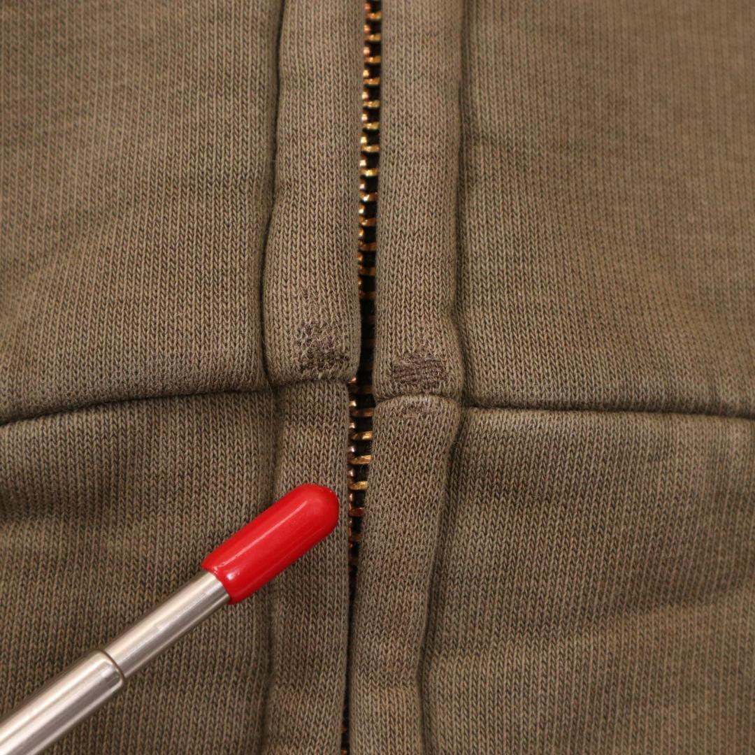 90s Carhartt 裏地ダックカモ ジップアップ フーディー パーカー