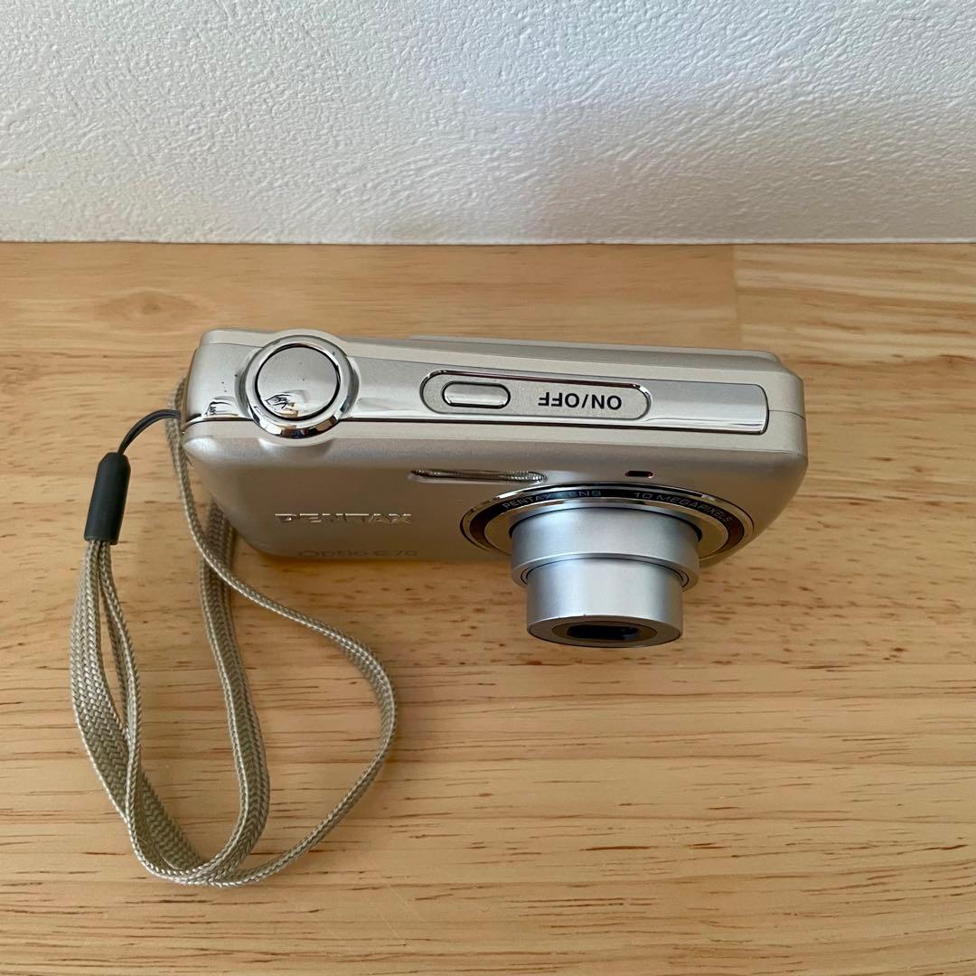 希少 平成レトロ コンデジ 単三電池 PENTAX optio E70 デジカメ