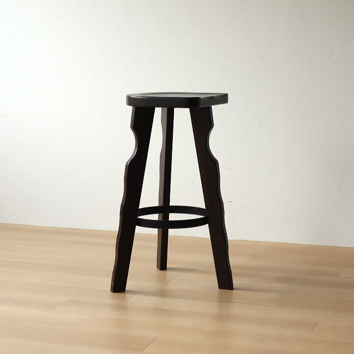 アンティーク カリモク カウンターイス 木製 ブナ材 レトロ