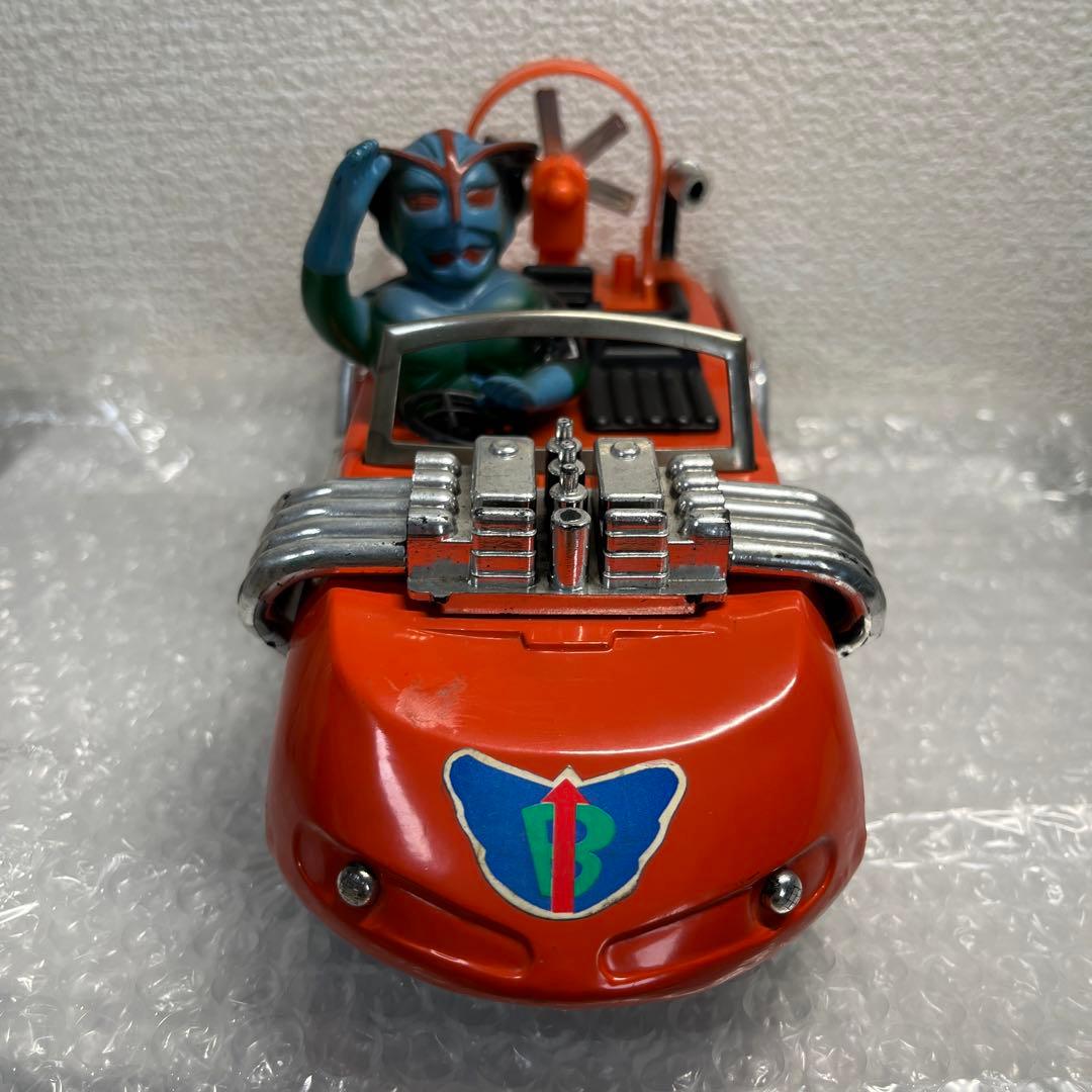 ⚠️美品　当時物　走る！マッハロッド　ブリキ　超人バロムワン　ボップ　ポピー製