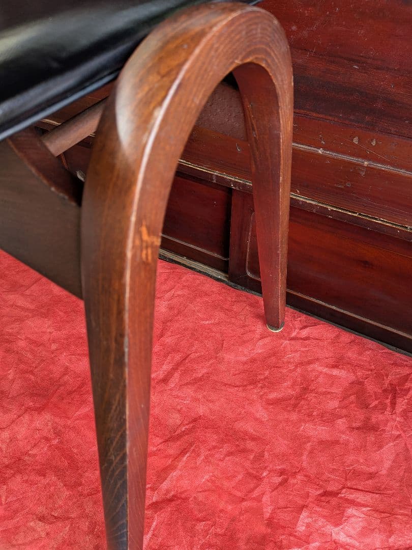 秋田木工　剣持勇　スタッキングチェア　アンティーク家具　黒