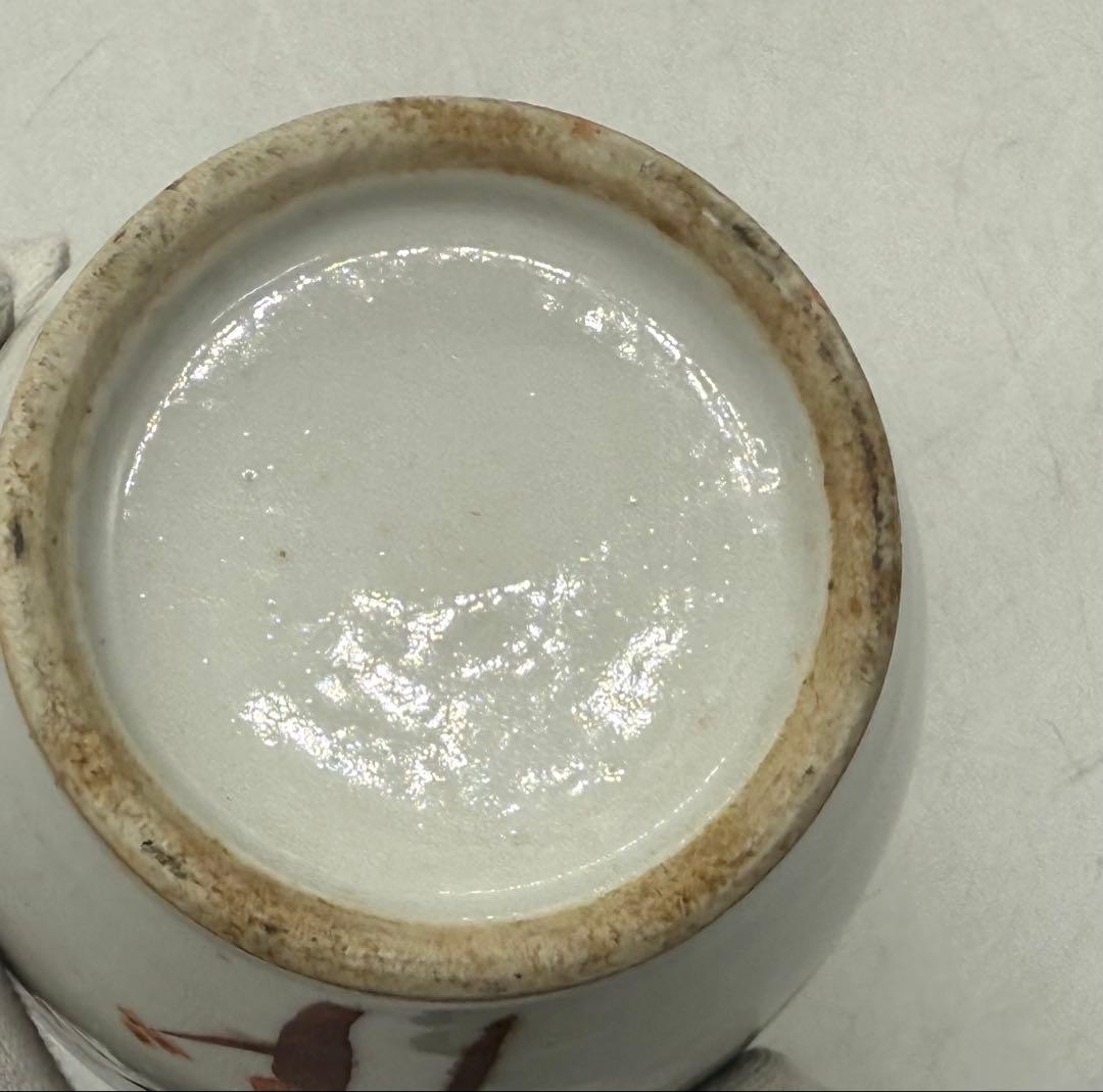 中国 清時代 粉彩 牡丹紋獅子耳瓶 天津興隆出品 送料込み251015