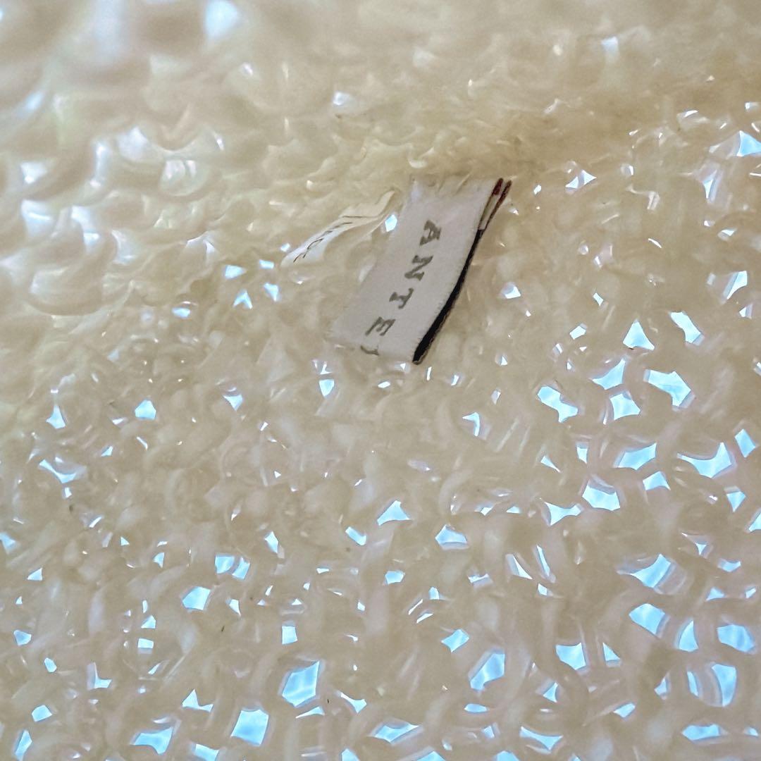 希少✨　アンテプリマ　スクエア　ミディアム　チェーン付き　パールホワイト