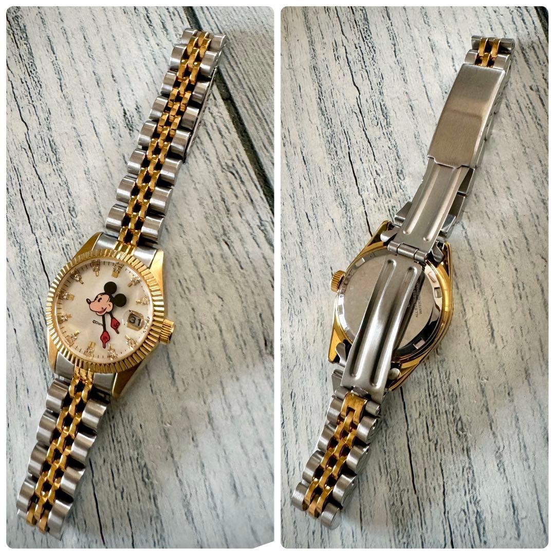 希少】あちゃちゅむムチャチャ 腕時計 ミッキー ディズニー コンビ