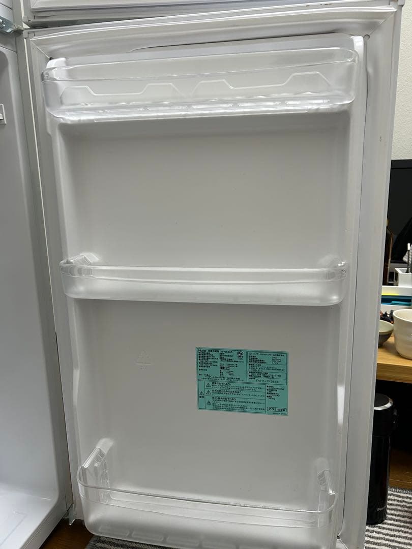 【送料込み】ハイアール 小型冷蔵庫 130L 2ドア ホワイト JR-N130A