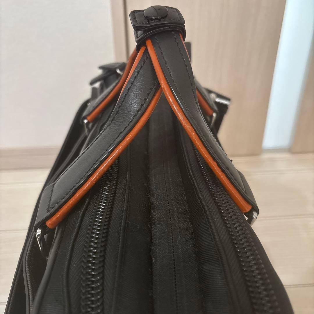 【訳あり】サムソナイト　エピッド3 ブリーフケース　ブラック×オレンジ　EXP