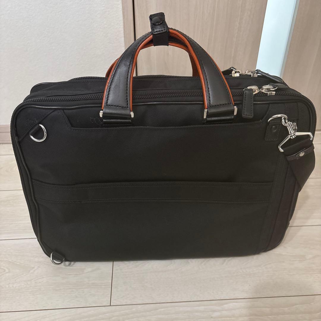 【訳あり】サムソナイト　エピッド3 ブリーフケース　ブラック×オレンジ　EXP