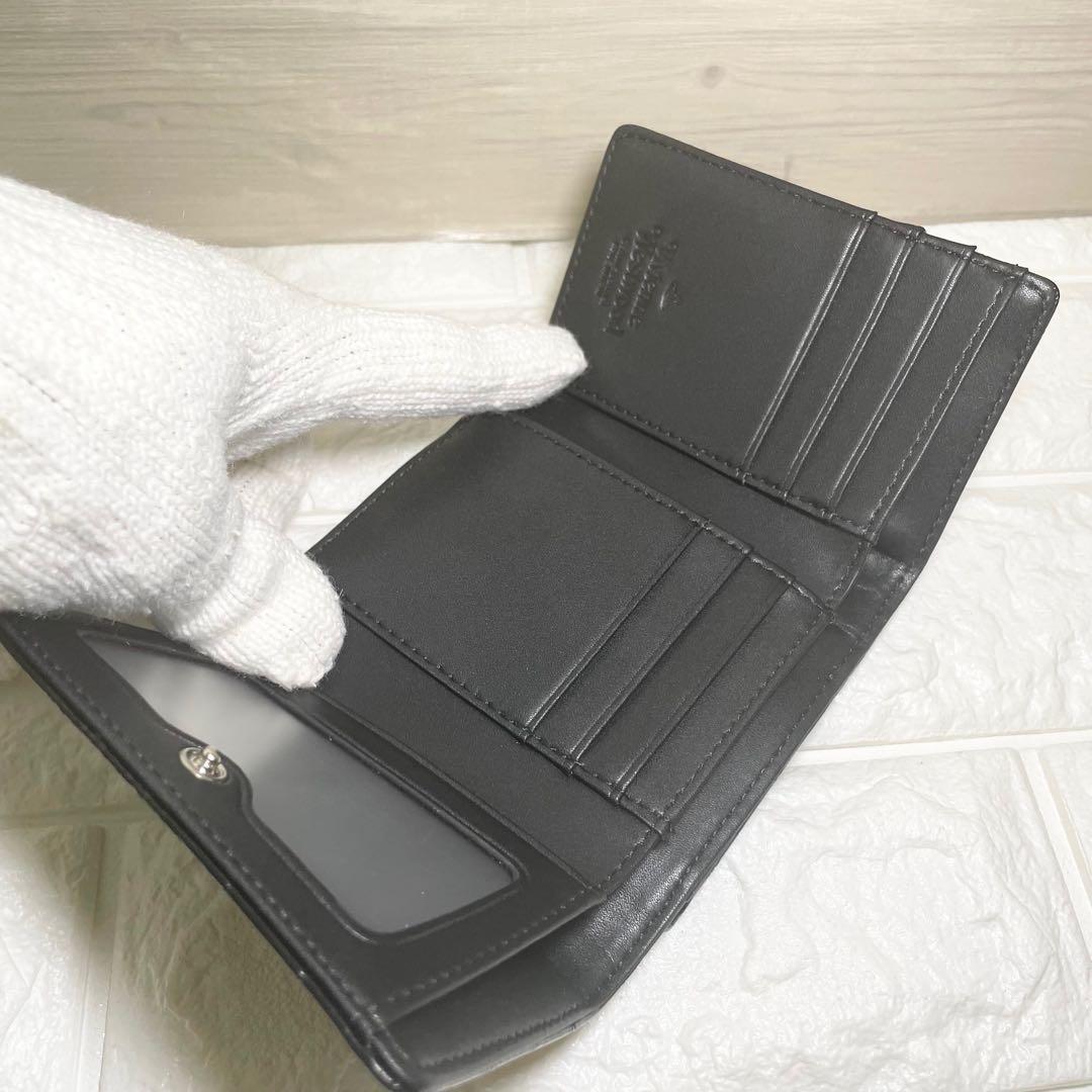 【新品未使用】ヴィヴィアンウエストウッド　三つ折り財布　ブラック