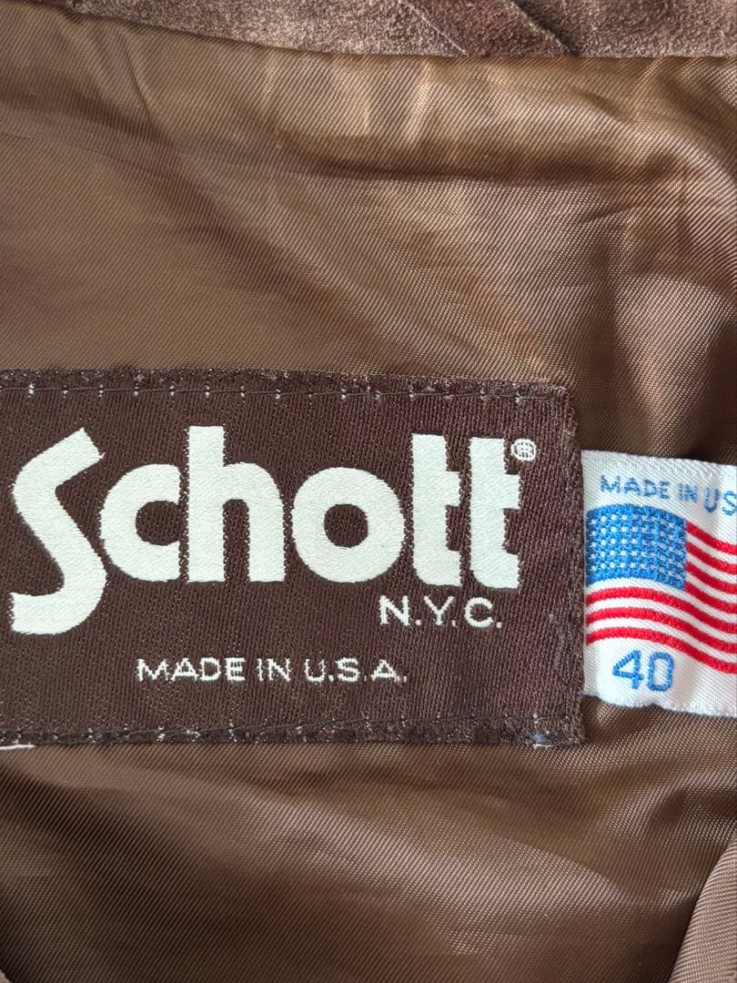 Schott スエードジャケット トラッカージャケットサイズ40
