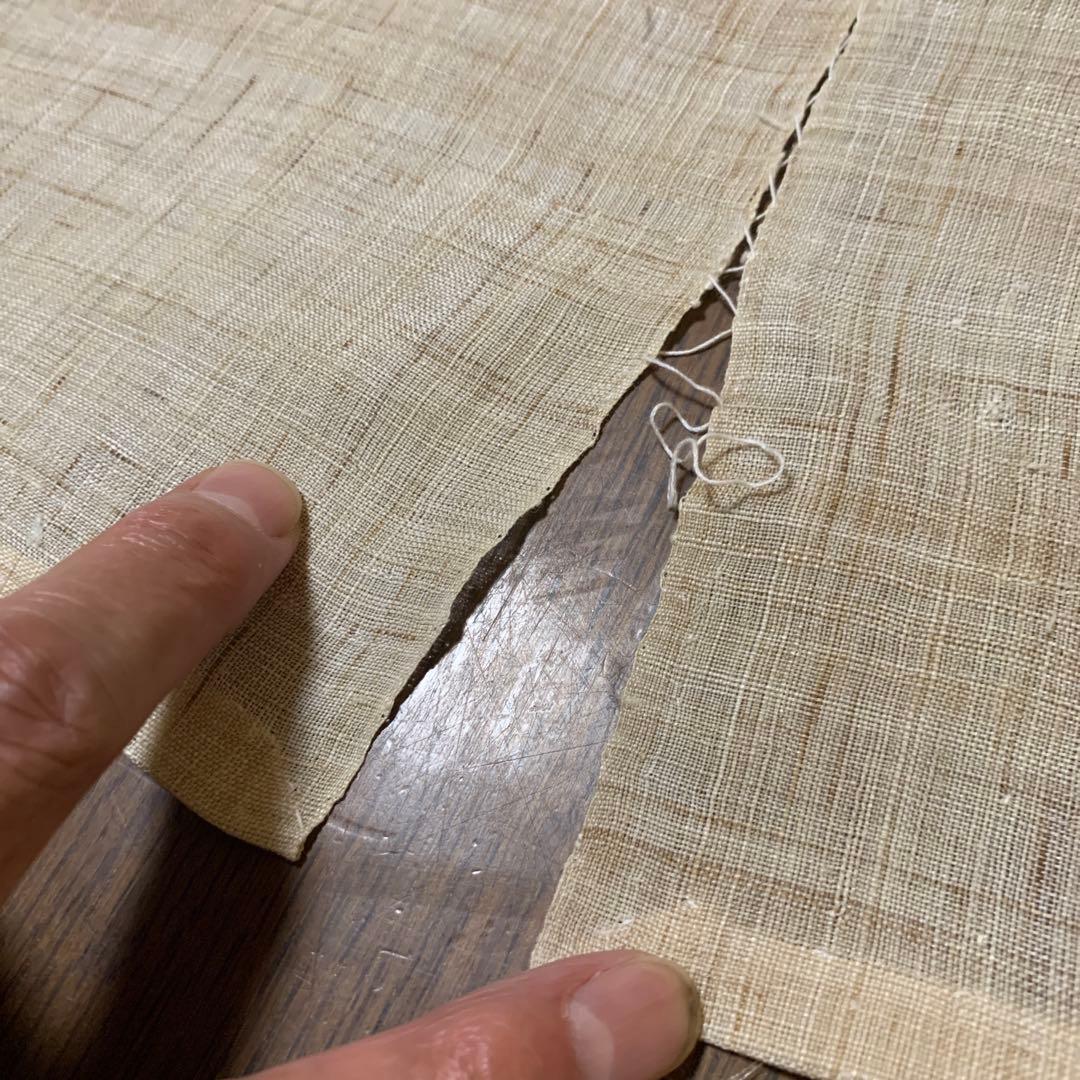 芭蕉布琉球紅型暖簾 手染め紅型染 沖縄 芭蕉紙 木箱入り 留美子 佐藤様