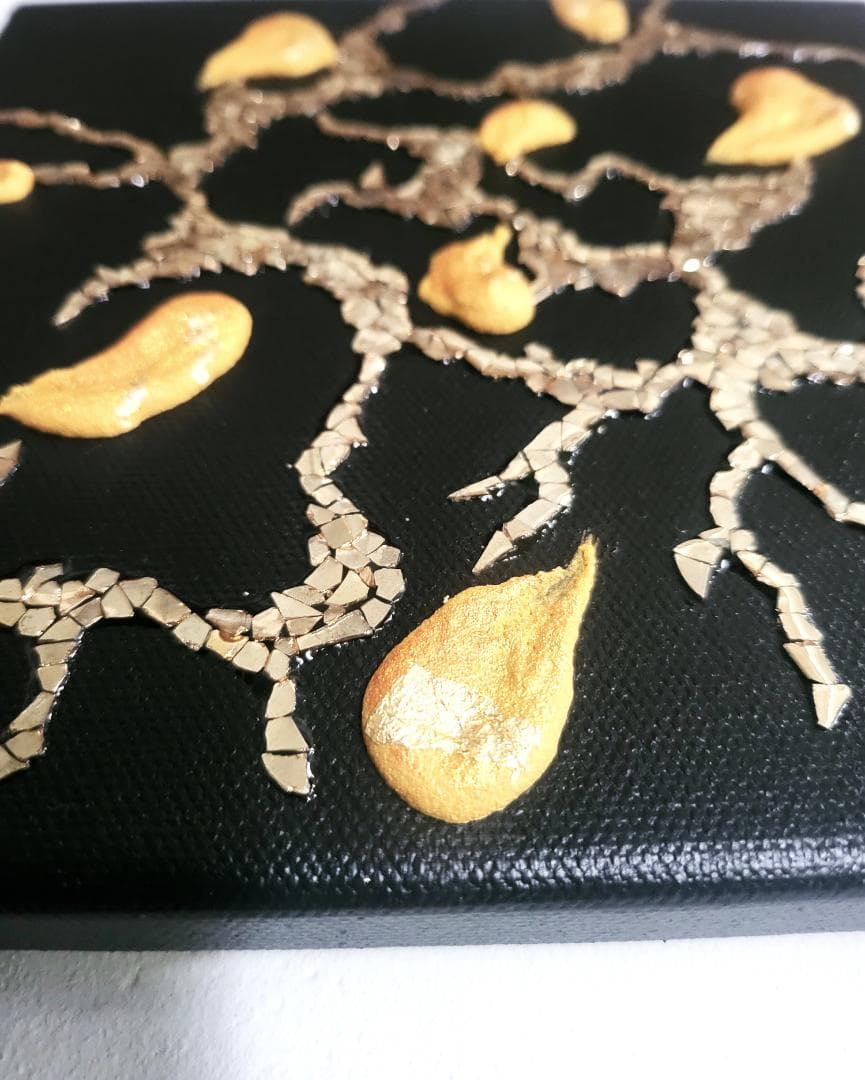 ビッグバンⅡ / テクスチャーアート 18×18㎝ S0 原画1点のみ モダン