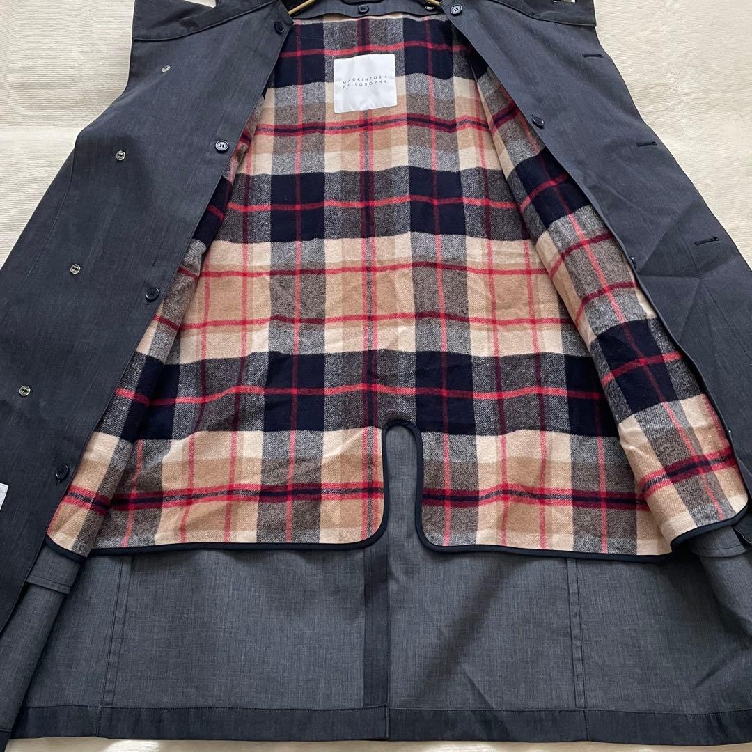 美品 MACKINTOSH PHILOSOPHY フード付きコート 40
