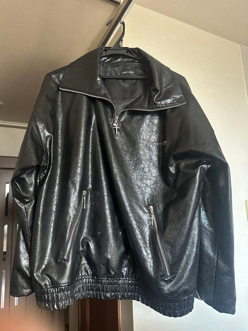 ジャケット・アウター LAST NEST Leather Half Zip Jacket
