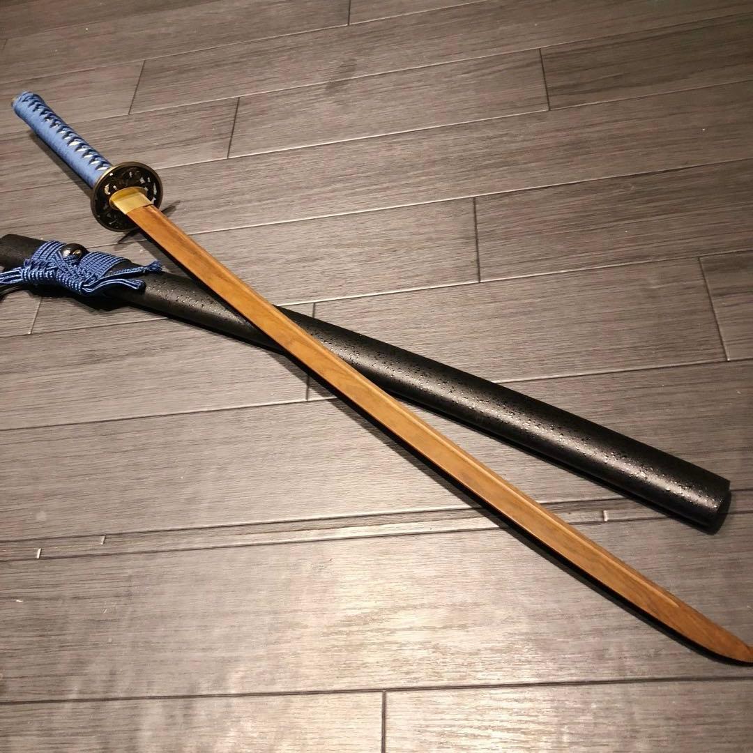 希少品　高級模造刀　ローズウッド　木刀　鞘付き木刀　拵え　高級居合刀　刀剣武具