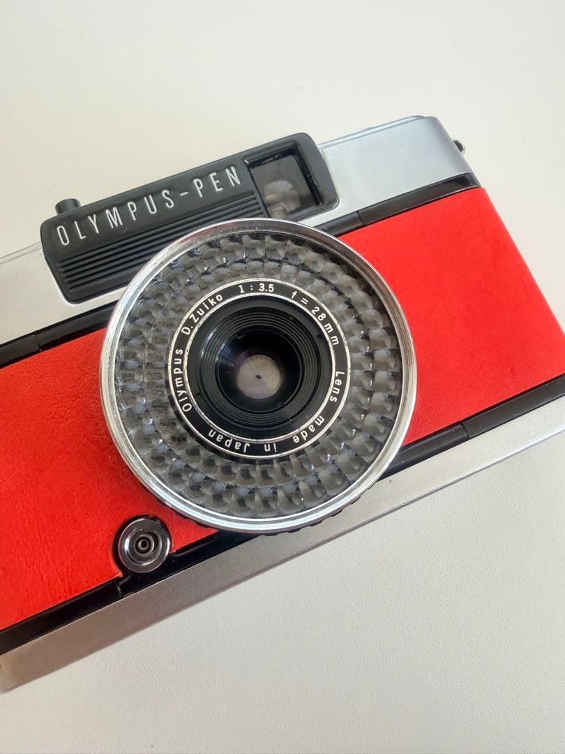 最初値下】OLYMPUS PEN EE-3 赤 ハーフカメラ - メルカリ
