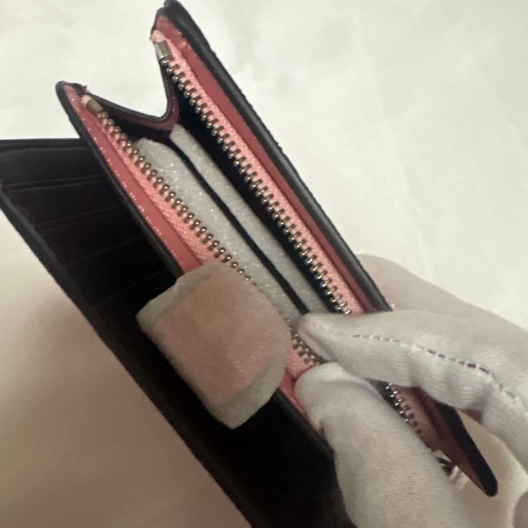 COACH コーチ 2つ折り 財布 ピンク